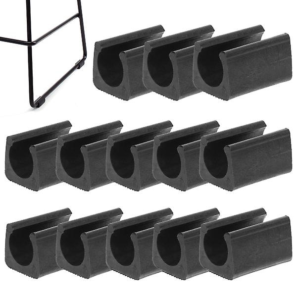 40 stk Stoppere for Stolbein, Stolbeinbeskyttere, Glideflater for Møbler, Tips til Stolbein, Svart 2,7X1,8CM