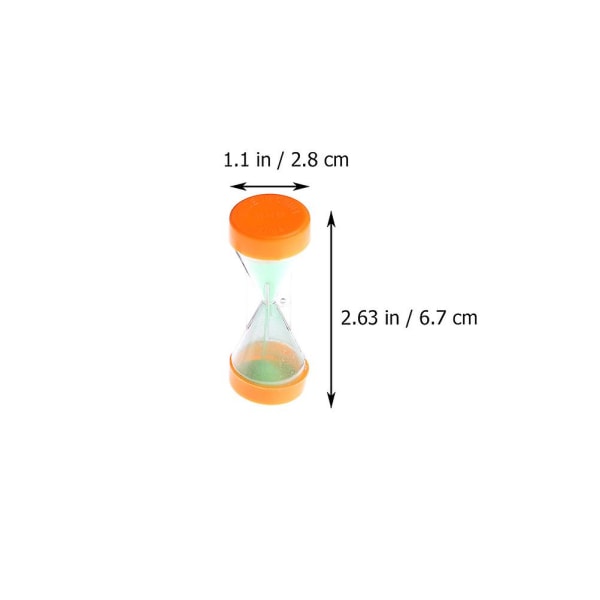 20 st Sandtimmar Barn Dusch Sandtimer Sandklocka Timer Tidshantering Leksak Gravitationstimmars Random Color 6.7X2.8X2.8CM