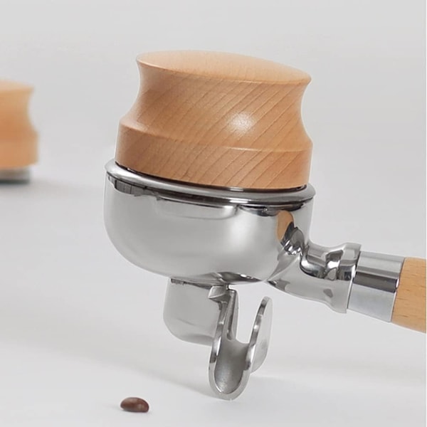 Kaffenivåerare Espresso Tamper Hand Tamper Tillbehör, Justerbar Djup, Rostfritt Stål för Kaffe, 51Mm