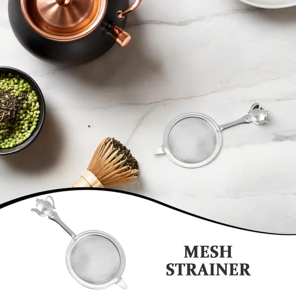 Te Infuser Home Te Infuser 304 Stainless Steel Fine Mesh Filtration High Temperature Resistance Silver