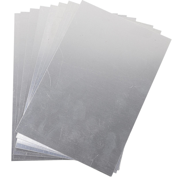 10 st Sublimeringsblanka Ark Aluminium Sublimering Foto Blanka Metall Sublimering Foto Blanka Silver 15x10cm