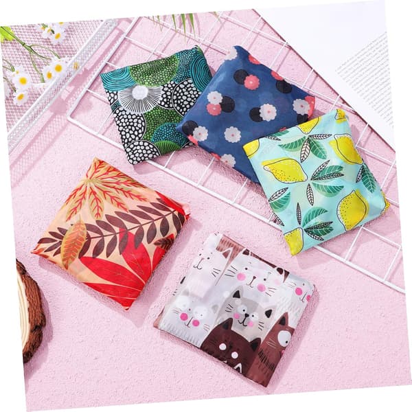 10 stk. handlenett, sammenleggbart handlenett, handlenett for kvinner, handlepose