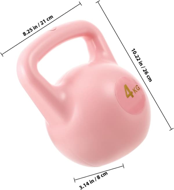 Pink Dual Handle Water-Fillable Kettlebell for Strength Training and Yoga