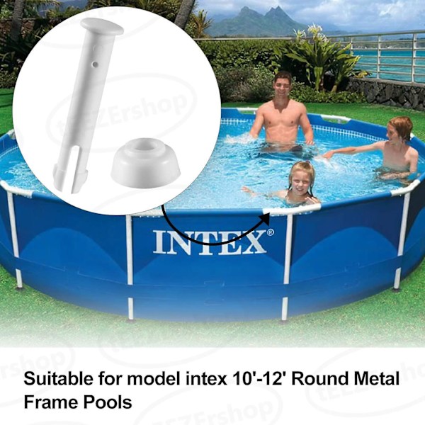 Plastik Pool Tætningspinde (12 stk) Til Intex 10ft-12ft, Med 12 Ekstra Gummi Tætninger Swimmingpool Reservedele 5cm / 1.96in