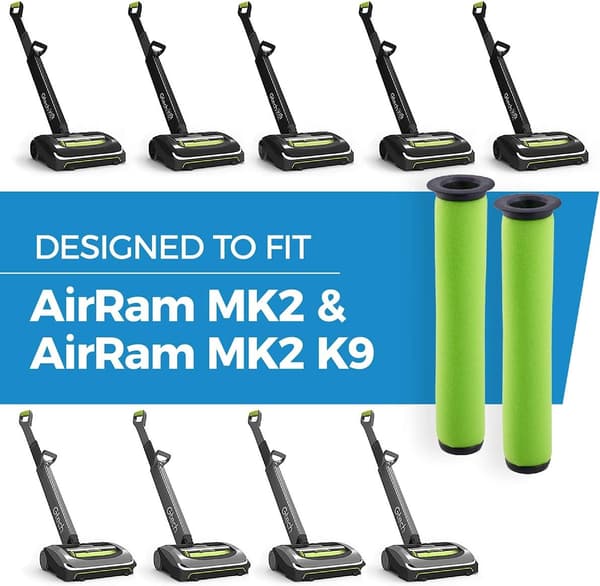 Udskiftningsfilter Mk2 til Gtech, filter til Air Ram Mk2 & Air Ram MK2 K9