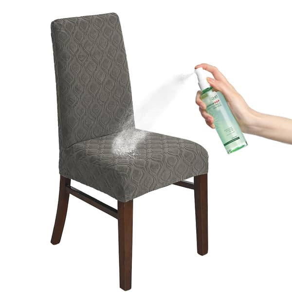 Lys grå, lite rundt jacquard vanntett vanlig stoltrekk,