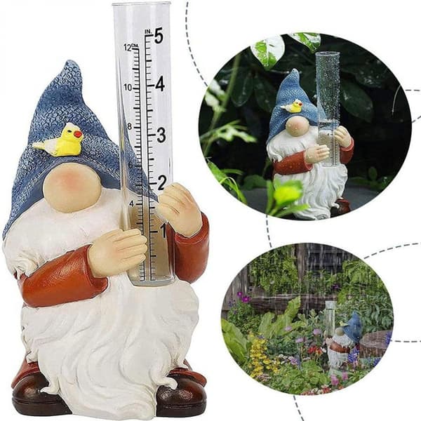 Havetomte Statue, Harpiks Havetomte Statue Regnmåler