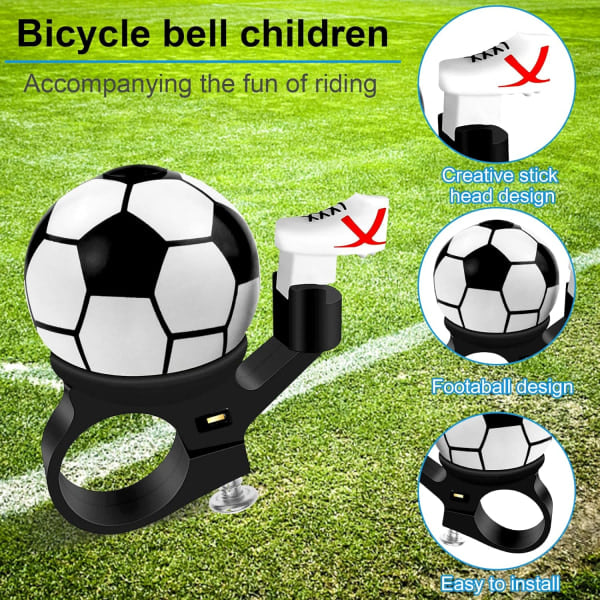 2 stycken cykelklocka fotboll cykelklocka barn cykel vara
