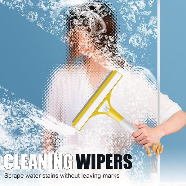 Window Scraper Window Wiper with Foam Spray Window Wiper Set Bathroom Window Scraper with Spray Bottle Window Cleaner