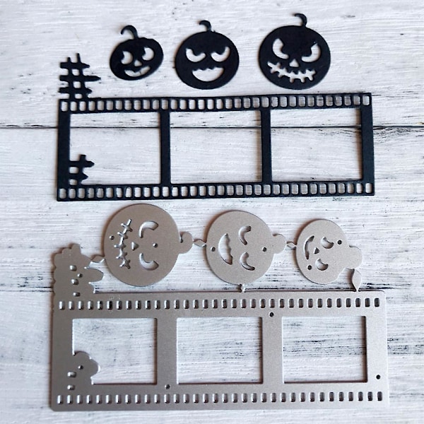 Halloween Græskar Metal Skærestencil Skabelon DIY Scrapbooking Album Papirkort Stencil Dør Prægning Ornament