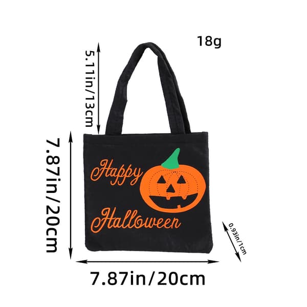 Halloween Græskar Slikpose – Dekorativ Slikpose til Indkøbscentre, Børnehaver og Gaveuddeling (Kager/Slik)