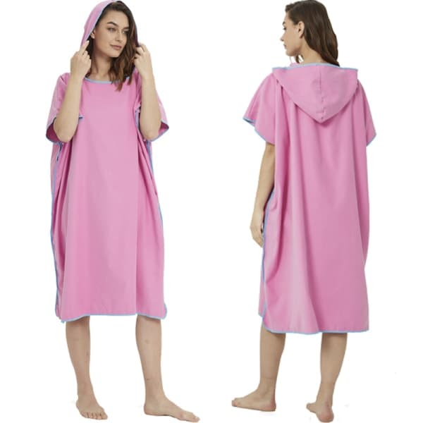 TIFF Blå Surf Poncho til Kvinder og Mænd - Badekåbe, Strandponcho