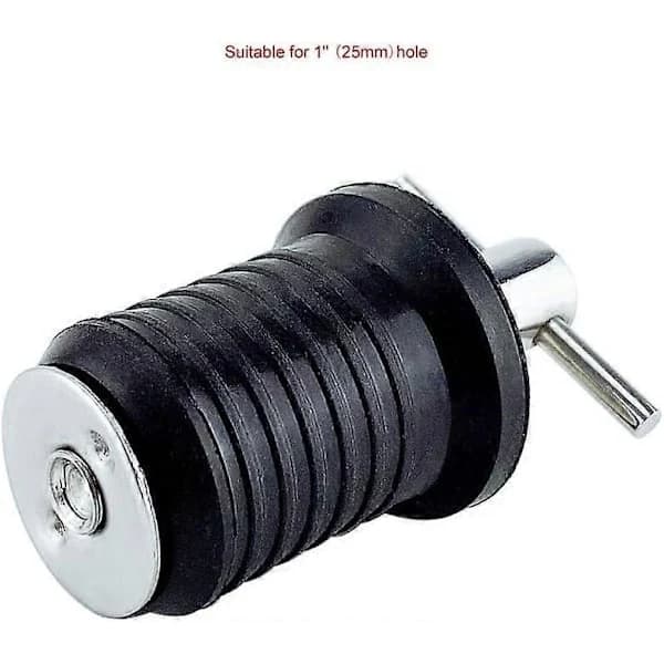 Adjustable Marine Drain Plug, Rubber Drain Plug with 304 Stainless Steel Handle Boat Drain Plug Fit