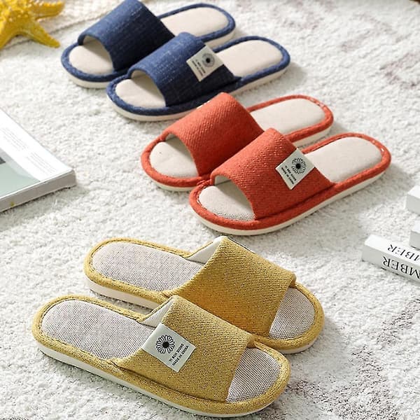 Åben Tå Tøffel med Memory Foam, Bløde Hjemmesko for Komfort. 5 5