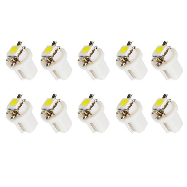 10 stk T5 B8.5d LED-pærer Bilinstrumentpanel Pære Biler Interiørlys