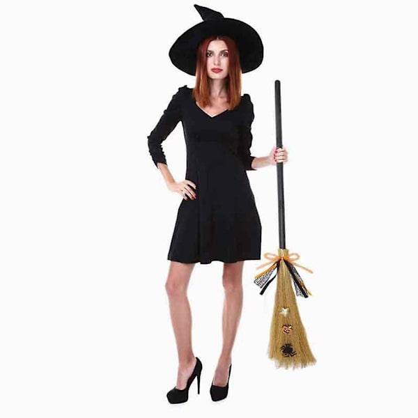 Monikäyttöinen Halloween-noidanluuta Loma Uusivuosi Koriste Valkoinen