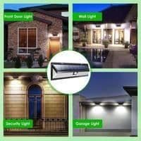 [2-pakning] 118 LED Solarlampe Utendørs med Fjernkontroll - Vanntett IP65