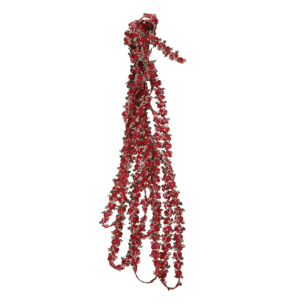 4,5 m broderade blommor Tygband DIY Spetskant för sömnad Konsthantverk Röd1,8X450CM Red 1.8X450CM