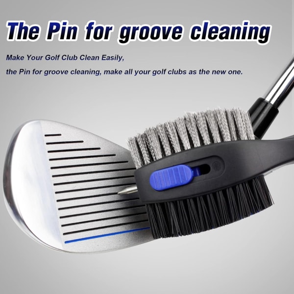 Golfmailojen puhdistusharja, golfmailan harja, golfmailan harja ja urien puhdistusaine