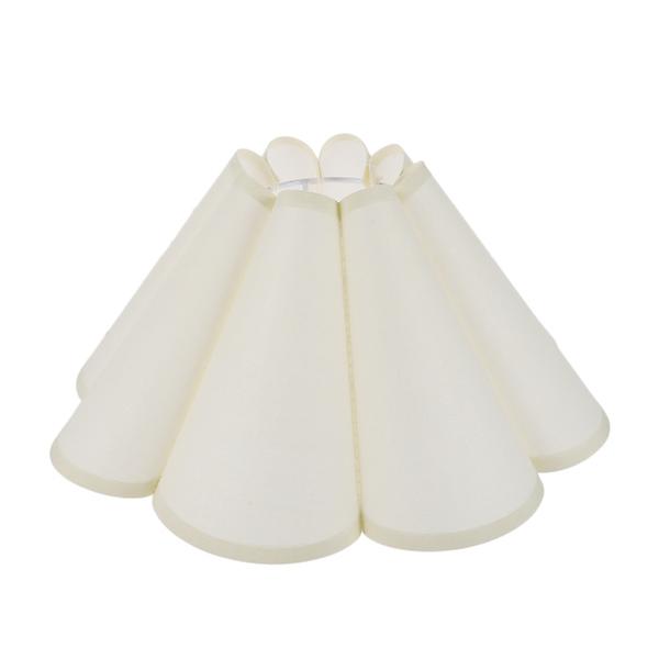 Vintage Dekor Lampekule Stoff Lyspære Dekorativ Lampekule Stoff Lyspære Blomst Petal Beige 24X24X14CM