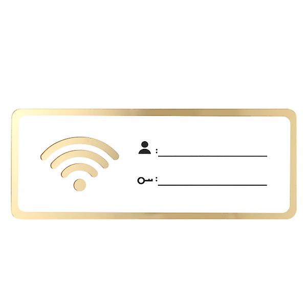 Akryl Wifi Sign Omskrivbart konto och lösenord Wifi Sign för offentlig butikWhite25X10X0.3CM White 25X10X0.3CM