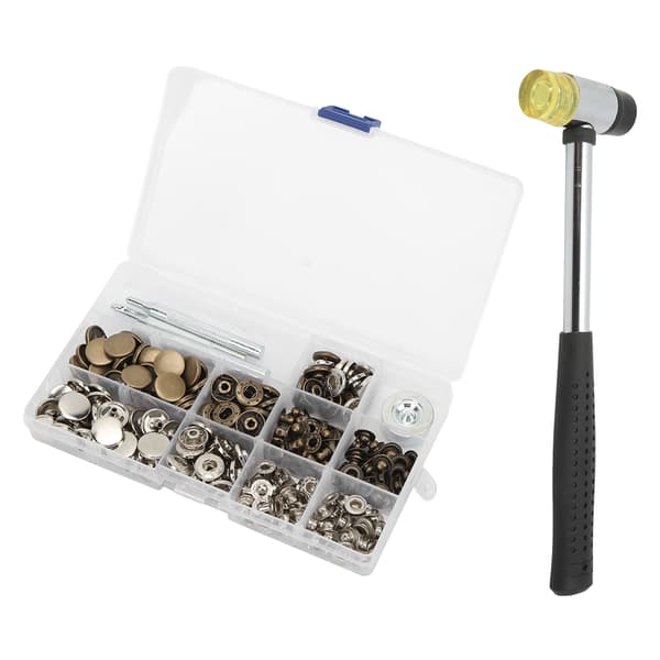 Snap Set DIY Production Electroplating Process Copper Zinc Alloy Snap Buttons for Handbag Backpack 0.2 0.2