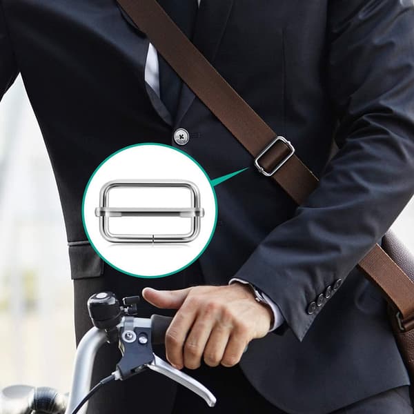 A set of 50 adjustable rectangular buckles for handbags, backpack