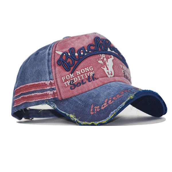 Høykvalitets vasket bomulls caps med brodert oksehode, skyggecaps, baseballcaps