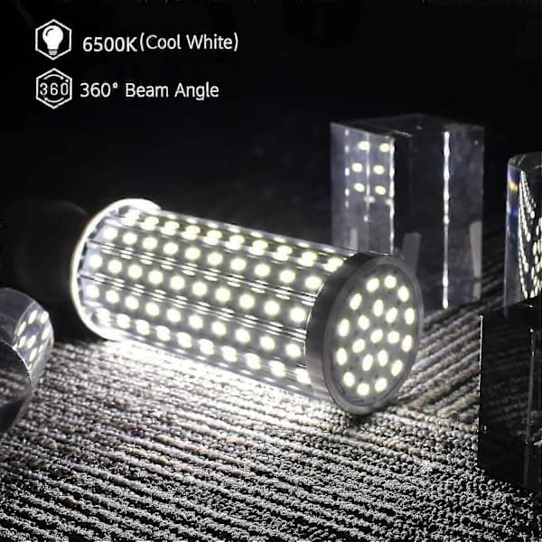LED-lamput E27 60W 6000K - 5850lm, 160x5730smd Maissilamppu