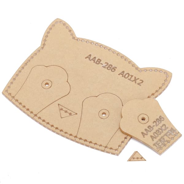 3 Acrylic Card Holders, DIY Leather Bus Card Holder Template