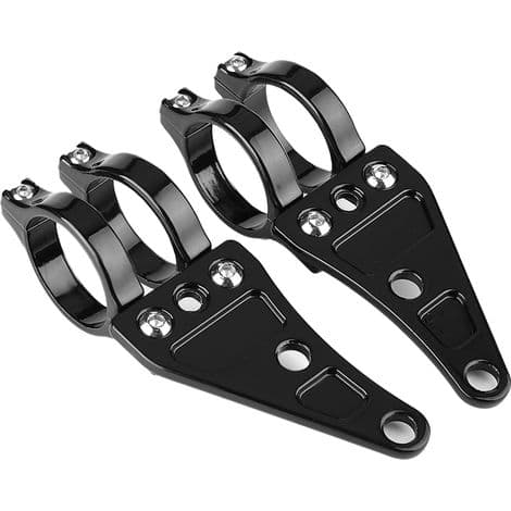 Headlight Brackets, Fork Mounts, 38-41mm (1.5-1.6 inch) Diameter, for Motorcycles