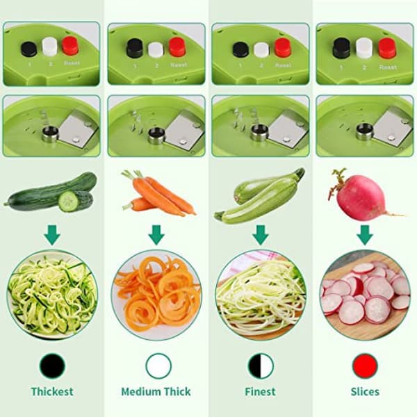 Spiralizer håndholdt grønnsakssvarver