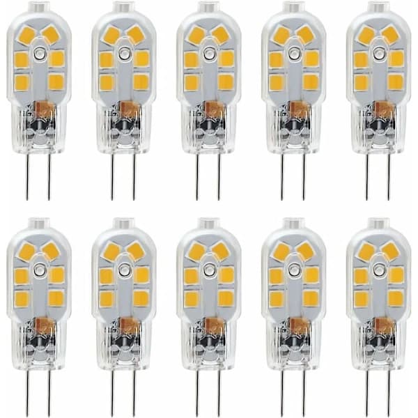 G4 LED-lampor 12V, 1W motsvarande 10W halogen, Ej dimbar, 10-pack