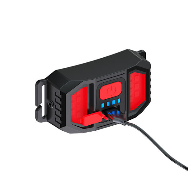 Latautuva otsalamppu 1 kpl 350 lumenia 3 tilaa LED-otsalamppu USB-latautuva valo otsalamppu vaellukselle juoksuun kalastukseen leirintään.