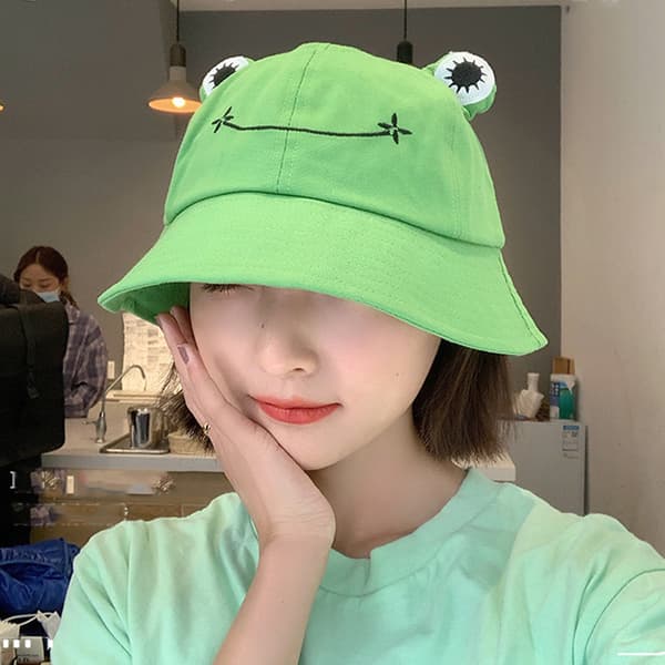 Vår sommarhatt dam fiskarhatt groda herr koreansk version c