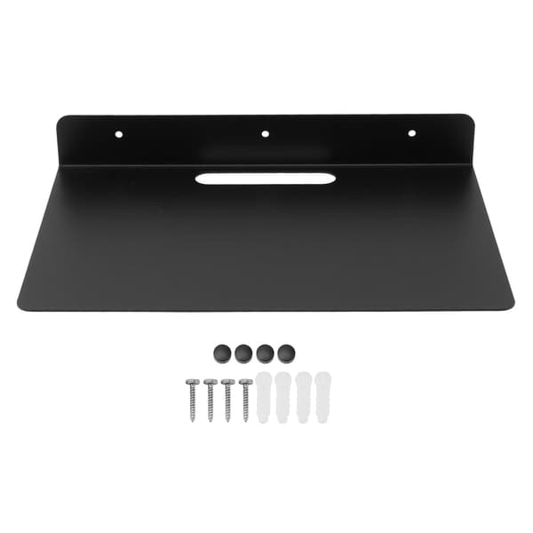 Floating AV Shelf in Thick Stainless Steel, Wall Mounted Shelf for Projector, Set-Top Box, Router, Camera FX-
