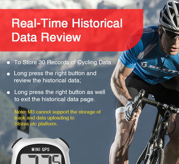 Mini GPS-cykelcomputer, GPS-hastighedsmåler, trådløs cykelcomputer