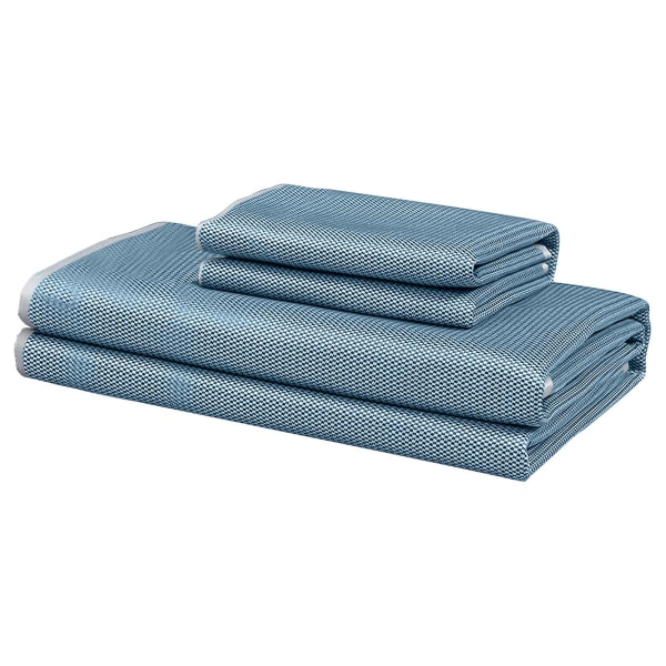 Sommer liggeunderlag, sammenleggbar rotting Sommer liggeunderlag, kul matte for kjøligere seng i hjemmeskole Dor Light blue 120x200