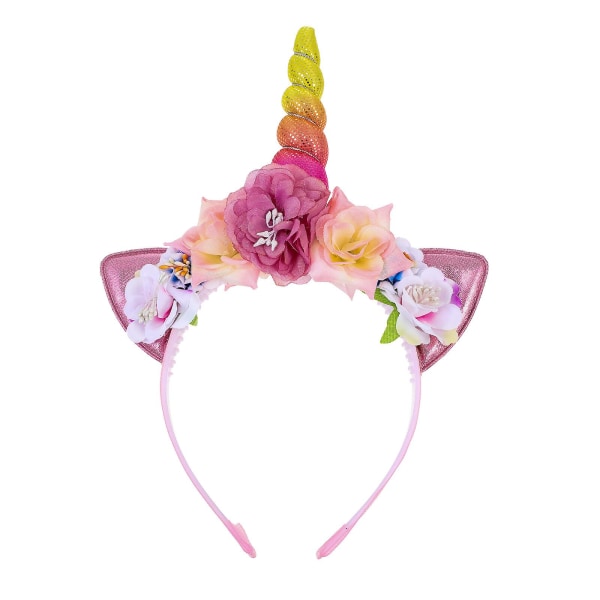 Unicorn Pannband Födelsedagsfest Hårband Hårtillbehör för flickor BarnRosa28x18cm Pink 28x18cm