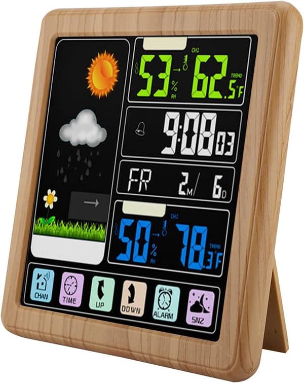 Wireless Weather Station TS-3310 Full Touch Screen Wireless Indoo