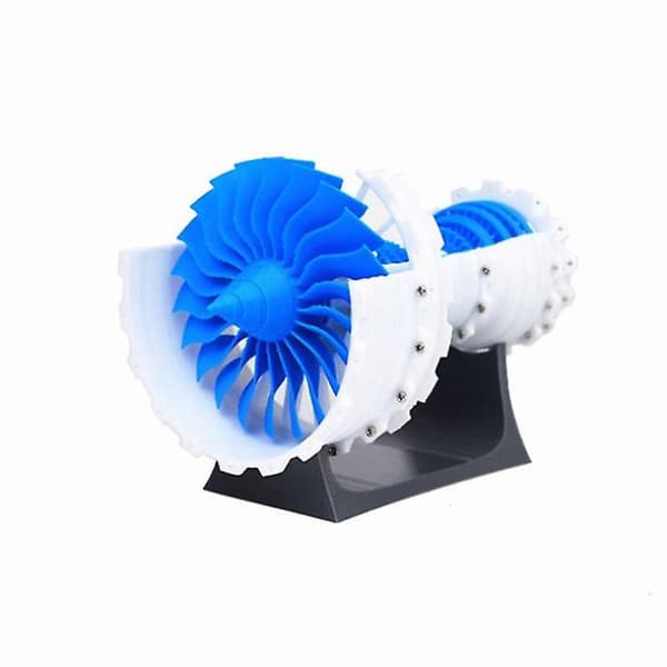 1 stk jetmotor 3D-printet flymodell Supercharged Engine med