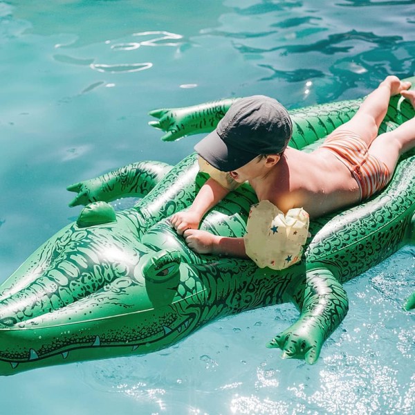 Uppblåsbar Flytande Krokodil, Uppblåsbar Krokodil Pool, Uppblåsbar Krokodil Boj, Stor Krokodil Ride On Boj, Uppblåsbar Krokodil
