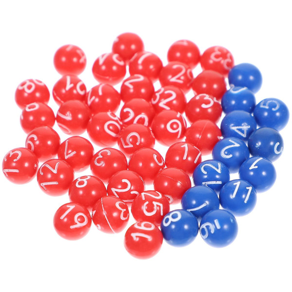 Bingo Tilbehør Plastik Tennisbolde Mini Lodtrækning Bolde Farvede Lodtrækning Bolde Party Spil Bolde Assorteret Assorted Color 0.8X0.8X0.8CM
