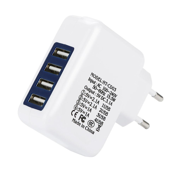 4 USB-lader Europe Standard Oppvaskbørste Kjøkkenutstyr Organizer Vektskål Fruktkurv Mat Krydder Prime Kn
