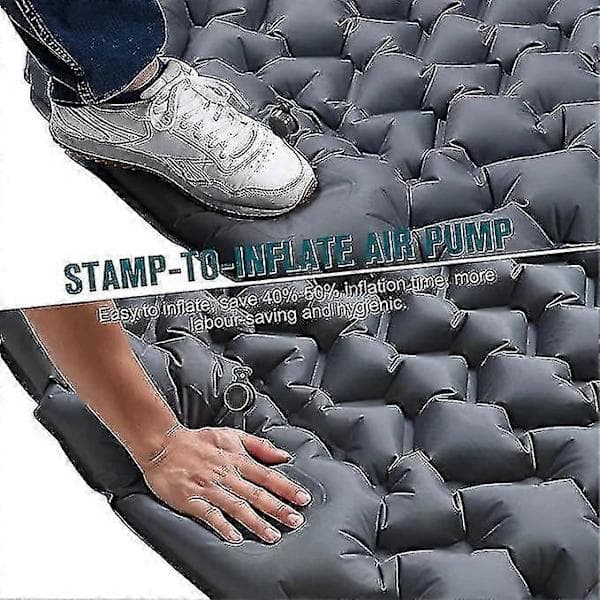 Self-Inflating Camping Mattress: Lightweight Double Sleeping Pad, Compact and Portable Purple