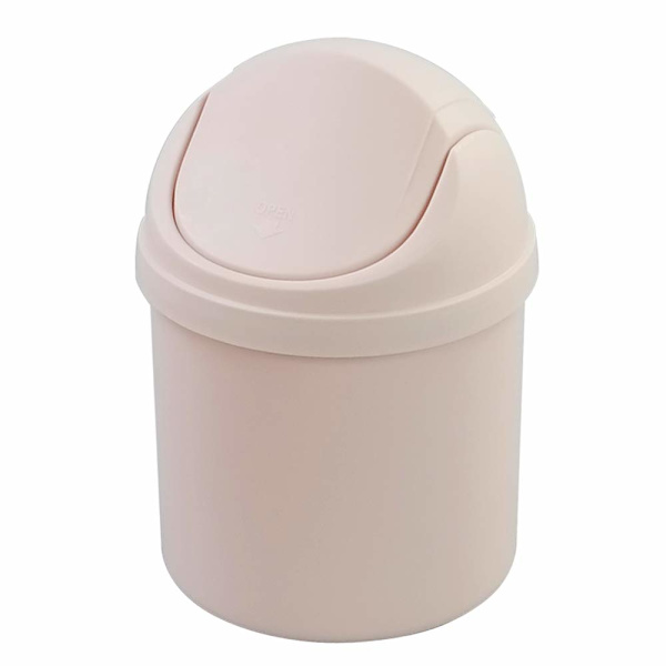 Mini Skrivebords Søppelbøtte, Søppelbøtte med Lopp (Rosa)