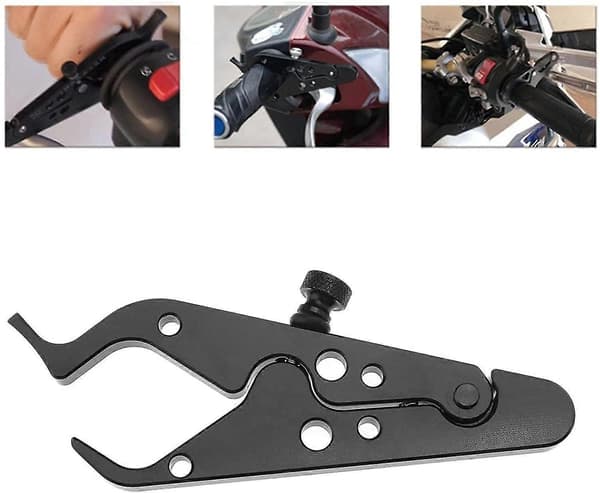Motorcycle Cruise Control Throttle Lock Cruise Control Rubber Bushing Kit Universal Aluminum Handle