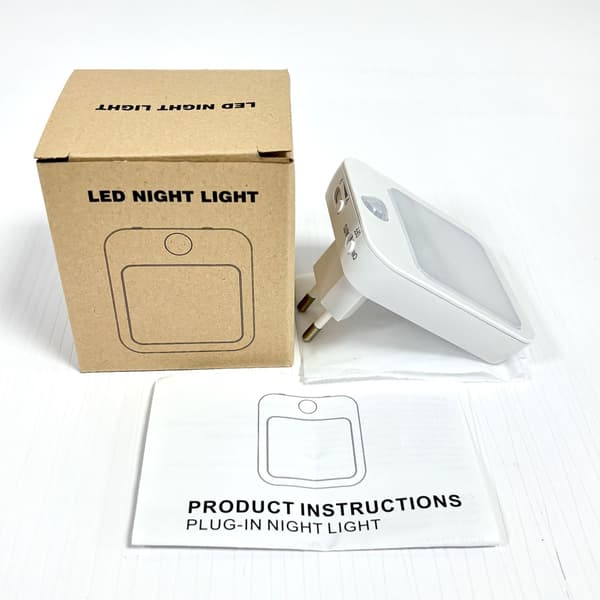 1 pc Sensor Night Light Durable EU Plug 100-240V Warm Light Night Lamp Living Room Plug for Hallway