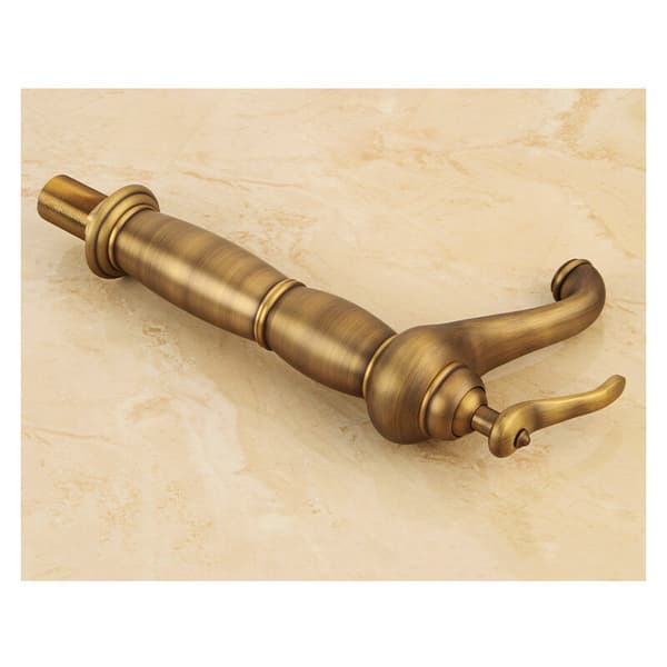 Antikk bronse baderomsvaskkran solid kobber messing blandebatteri 19,5 cm bronse