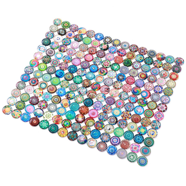 Mix Tiles Blandede Mosaikfliser Mosaikfliser Håndværk Runde Mosaikfliser Glas Dekoration 200stk